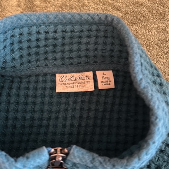 Cabelas waffle quarter zip - Picture 3 of 4